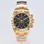 勞力士4130機芯升級宇宙計型迪通拿黑面“黃金迪”116508