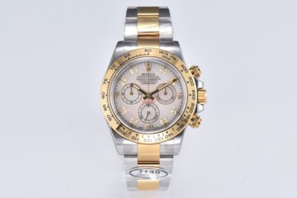 勞力士4130機芯升級宇宙計型迪通拿貝母鑽刻“間金迪”116503