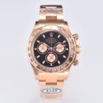 勞力士4130機芯升級宇宙計型迪通拿黑面“玫瑰金迪”116505